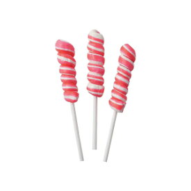 Mini Twisty Lollipops, Unicorn Pops, Nostalgic Candy, Suckers, 24 Pieces, Individually Wrapped, Hot Pink