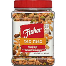 1.88 Pound (Pack of 1), Tex Mex Trail Mix, Fisher Snack Tex Mex Trail Mix, 30 Ounces, Hot and Spicy Peanuts, Almonds, Salsa Corn Sticks, Sesame Sticks, Chili Bits, Pepitas