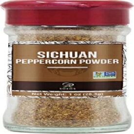 Soeos Sichuan Peppercorn Powder 1oz (28.3g), Non-GMO Verified, Szechuan Peppercorn Powder, Ground Sichuan Green Peppercorns, Green Sichuan Peppercorn Powder, Mapo Tofu Essential Ingredient
