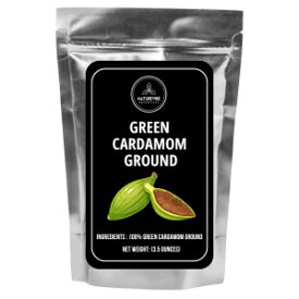 Naturevibe Botanicals Green Cardamom Ground (Elaichi Powder), 3.5 ounces | Non-GMO and Gluten Free | Helps Digestion | Indian Spice