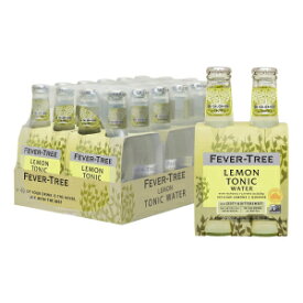 フィーバーツリーウォーター、人工甘味料不使用、レモントニック、163.2液量オンス（24個パック） Fever-Tree Water, No Artificial Sweeteners, Lemon Tonic, 163.2 Fl Oz (Pack of 24)