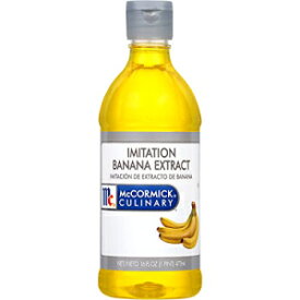 McCormick Culinary Imitation Banana Extract、16液量オンス - バナナ風味エキスの16液量オンスボトル1本、ベーキング、ケトダイエット、飲料などに最適 McCormick Culinary Imitation Banana Extract, 16 fl oz - One 16 Fluid Ounce Bottle of Ban