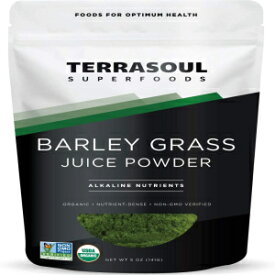 5 Ounce (Pack of 1), Terrasoul Superfoods Organic Barley Grass Juice Powder, 5 Oz - USA Grown | Made From Concentrated Juice | Superior to Barley Grass