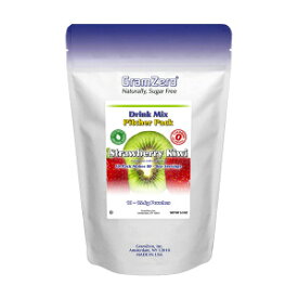 GramZero Strawberry Kiwi, Sugar Free Drink Mix, Pitcher Pack, Great For Nutrition Club Loaded Tea, Low Calorie, Stevia Sweetened