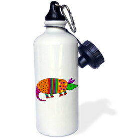 3dRose トレッドミル運動漫画ウォーター ボトルのかわいい面白いナマケモノ 3dRose Cute Funny Sloth On Treadmill Exercise Cartoon Water Bottle