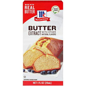 マコーミック バター エキス (その他の天然フレーバー入り) (バター、1 液量オンス 1 パック) McCormick Butter Extract With Other Natural Flavors, (Butter, 1 fl oz 1Pack)
