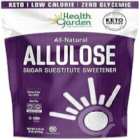 4.75 Pound (Pack of 1), Health Garden Allulose Sweetener - Gluten and Sugar Free - Zero Net Carb - Non GMO - Kosher - Keto Friendly (4.75 LB)