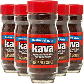 Kava Reduced Acid Instant Coffee, 4 Oz Jars (Pack of 6)