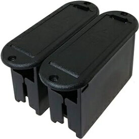 E-outstanding 9V バッテリーボックス 2 個ブラックミュージカルアクセサリー 9V バッテリーケースホルダーアクティブギターベースピックアップ用 E-outstanding 9V Battery Box 2PCS Black Musical Accessories 9V Battery Case Holder for Active Gui