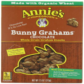 Annie's Homegrown Organic Chocolate Bunny Graham Snacks, 7.5 oz. Box (Pack of 12)