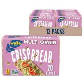 Wasa Multi Grain Crispbread, 9.7 oz (Pack of 12), Multigrain Crackers, Non-GMO Ingredients, Fat Free
