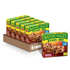 Nature Valley Chewy Fruit and Nut Granola Bars, Cranberry Pomegranate, 6 ct (Pack of 6)