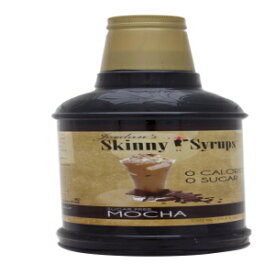 Jordan's Skinny Syrups Sugar Free Coffee Syrup, Mocha Flavor Drink Mix, Zero Calorie Flavoring for Chai Latte, Protein Shake, Food, Gluten Free, Keto Friendly, 25.4 Fl Oz, 1 Pack