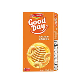 BRITANNIA Good Day Cashew Cookies Family Pack 8.15oz (231g) - Breakfast & Tea Time Snacks - Delicious Grocery Cookies (Pack of 1)