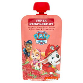 Paw Patrol Super Strawberry Organic Mixed Fruit Squeeze Pouch, 3.5 Ounce (Pack of 10)