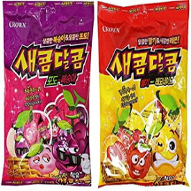 韓国のもちもち甘酸っぱいキャンディ詰め合わせ (2 パック) Korean Chewy Sweet and Sour Candy Assortment (2 Pack)