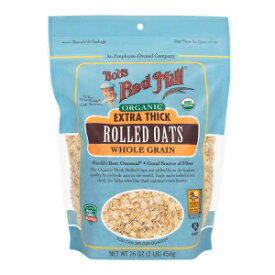 1 Pound (Pack of 1), Bob's Red Mill Organic Extra Thick Rolled Oats, 16 Oz