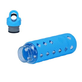 RevoMax Twist-Free Borosilicate Glass Water Bottle w/Silicone -slip Sleeve, 16OZ, Standard Mouth