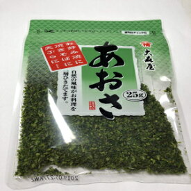 大森屋 あおさあおさ お好み焼き・焼きそば・天ぷら用 乾燥わかめ 25g Ohmoriya Aosa Sea lettuce Dried seaweed 25g for Okonomiyaki Yakisoba Tenpura