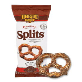 Unique Snacks Original Splits Pretzels, Delicious Homestyle Baked Snack Bag, OU Kosher, and Non-GMO Food, No Artificial Flavor, 11 Oz. Bag, Pack of 6