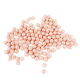 O'Creme Pink-Ivory Edible Sugar Pearls Cake Decorating Supplies for Bakers: Cookie, Cupcake & Icing Toppings, Beads Sprinkles For Baking, Certified, Candy Sugar Ball Accents (4mm, 16 Oz)