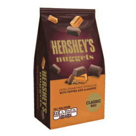 HERSHEY'S NUGGETS エクストラクリーミーミルクチョコレート、トフィーとアーモンド入り、10.56オンス HERSHEY'S NUGGETS Extra Creamy Milk Chocolate with Toffee and Almonds, 10.56 Ounce