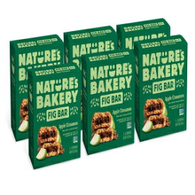 Nature’s Bakery Whole Wheat Fig Bars, Apple Cinnamon, Real Fruit, Vegan, Non-GMO, Snack bar, 6 Count (Pack of 6)