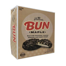Pearson's Maple BUN Cluster Bar | Roasted Peanuts, Real Milk Chocolate, and Maple Nougat | Pack of 24 |Individually Wrapped