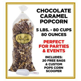 グルメ チョコレート カバード キャラメル ポップコーン-5ポンド-80カップ-80オンス Gourmet Chocolate Covered Caramel Popcorn-5lbs-80cups-80oz