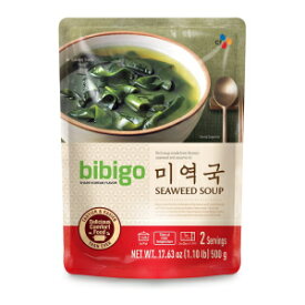 bibigo 韓国わかめスープ、Miyeok-Guk、すぐに食べられる、17 オンス (1 パック) bibigo Korean Seaweed Soup, Miyeok-Guk, Ready-to-Eat, 17-ounce (1-Pack)