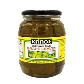 Krinos 輸入ブドウの葉、2 ポンド (1 JAR) Krinos Imported Grape Leaves, 2 lbs (1 JAR)