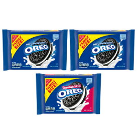 OREO オリジナル & OREO ダブルスタッフ チョコレートサンドクッキー バラエティパック ファミリーサイズ 3個入 OREO Original & OREO Double Stuf Chocolate Sandwich Cookies Variety Pack, Family Size, 3 Packs