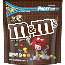 M&M's プレーン ミルク チョコレート パーティー サイズ ジャイアント (2ポンド袋) 再封可能 M&M's Plain Milk Chocolate Party Size Giant (2lb bag) resealable