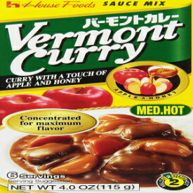 House Foods Vermont Curry, Medium Hot, 4.0-Ounce Boxes (Pack of 10)