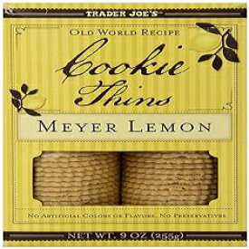 9オンス（2個パック）、レモン、トレーダージョーズ マイヤーレモンクッキーシン（2個パック） 9 Ounce (Pack of 2), Lemon, Trader Joe's Meyer Lemon Cookie Thins (Pack Of 2)