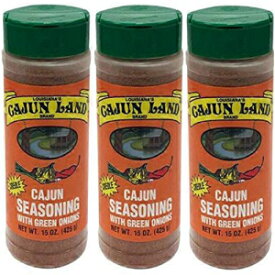 Cajun Land Cajun Seasoning with Green Onions 15oz Container
