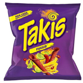 Takis - Crunchy Rolled Tortilla Chips – Fuego Flavor (Hot Chili Pepper & Lime), 4 Ounce (Pack of 16)
