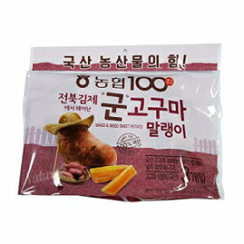 韓国産 100% 本物の焼き干しもちもちサツマイモ 農協アルムチャン Kfood モクバン[군고구마 말랭이] 1.76oz 50g x 3 パウチ (1 パック) Korean 100% real Baked Dried Chewy Sweet Potato Nonghyup Areumchan Kfood Mukbang[군고구마 말랭