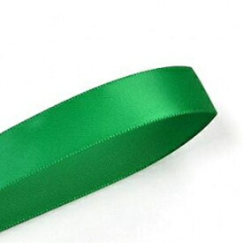 エメラルドグリーン 3/8インチ。幅広両面サテンリボン - 100ヤードスプール Emerald Green 3/8in. Wide Double-Faced Satin Ribbon - 100 Yard Spool