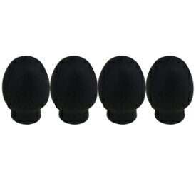 Yibuy 4PCS Rubber Drum Dampener Drumstick Silent Practice Tips Percussion Drum Mute Replacement 0.8x0.6inch