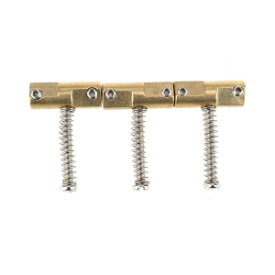 Wilkinson WTB 10.8mm Brass Compensated Guitar Telecaster Bridge Saddles Barrel-Style Saddles Set for Fender Vintage Tele Bridge Electric Guitar Replacement Parts(Set of 3)