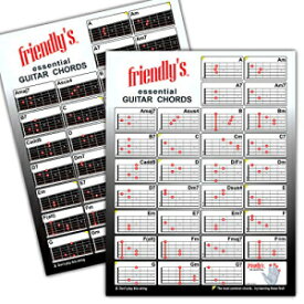 Guitar Chord Chart | Guitar Cheet Sheet | The Most Common Chords | 8.5"x11" | Durable Laminated Low-Glare | Easy Chord Chart For Guitar