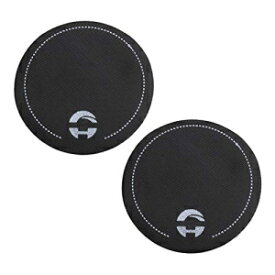 Lovermusic Dia 2.56inch Round Black Bass Drum Single Pedal Patch Drum Head Drum Percussion Instrument Accessories Pack of 2