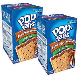 ポップタルト トースターペストリー フロストなしブラウンシュガーシナモン 8個 (2個パック) Pop Tarts Toaster Pastries, Unfrosted Brown Sugar Cinnamon 8 ea (Pack of 2)