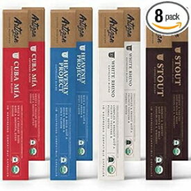 10 Count (Pack of 6), Variety Pack, USDA Certified Organic Coffee Capsules for Nespresso Original Machines Artizan Coffee Espresso Blends Variety Non-GMO Fair Trade Kosher 80 x Compostable Biodegradable Pods…