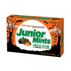 ハロウィン スプーキー ジュニア ミント チョコレート キャンディ ムービー シアター ボックス、3.5 オンス (3 個パック) Halloween Spooky Junior Mint Chocolate Candy Movie Theater Box, 3.5 oz (Pack of 3)