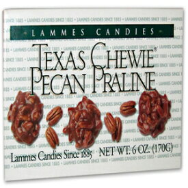 Lammes Candies テキサスチューイピーカンプラリネ (2 個パック)、6 オンス えー。 Lammes Candies Texas Chewie Pecan Praline (Pack of 2), 6 Oz. Ea.