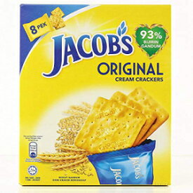 モンデリーズ・マレーシア ジェイコブズ オリジナル クリーム クラッカー 小麦シリアル マルチパック 朝食スナック ハラール食品 ビスケット ビスケット 240g x 2パック (16袋) Mondelez Malaysia Jacob's Original Cream Crackers Wheat Cereal M