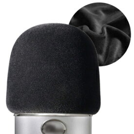 YOUSHARES Blue Yeti Windscreen - Mic Cover with Flocking Surface for Blue Yeti Microphone, Yeti Pro Condenser Microphones, Professional Yeti Mic Pop Filter