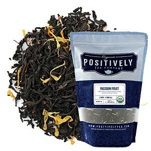 Organic Positively Tea CompanyApbVt[cgA[Y[tA16IX Organic Positively Tea Company, Passion Fruit Black Tea, Loose Leaf, 16 Ounce